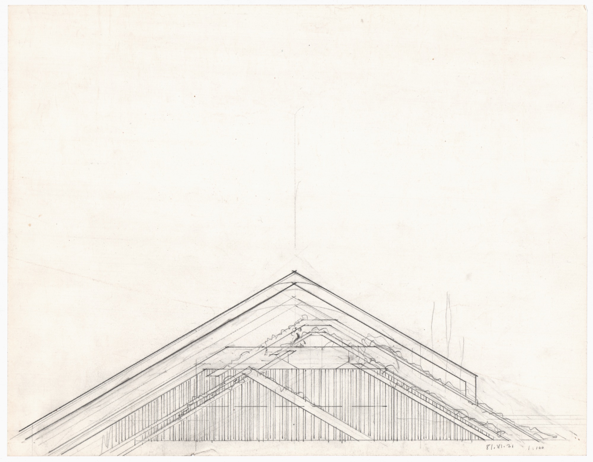 Hunter House - Phase II, Scheme I (HH-CAA-0010) — drawing, Canadian Architectural Archives