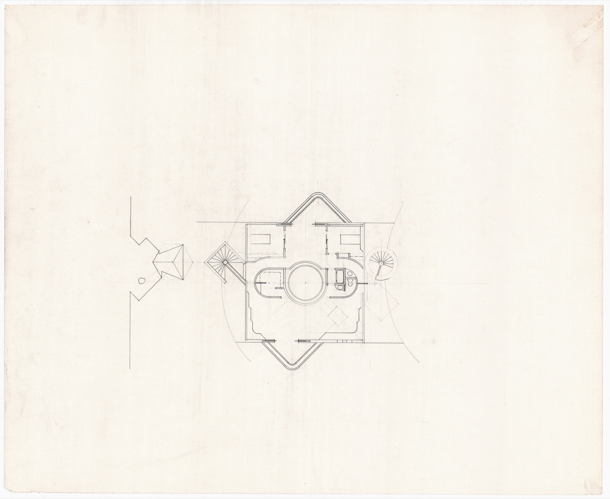Hunter House - Phase II, Scheme II (HH-CAA-0011) — drawing, Canadian Architectural Archives
