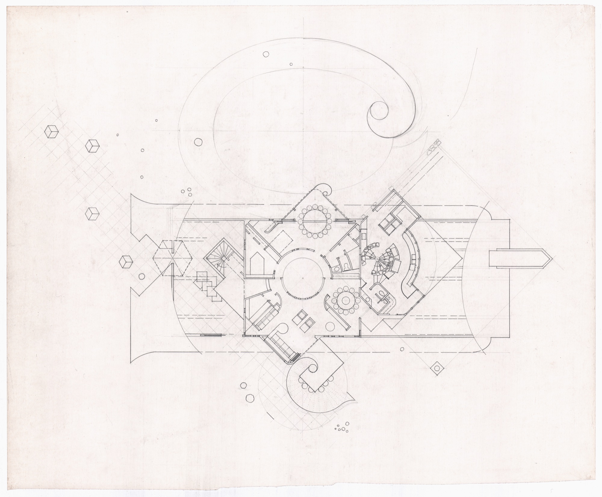 Hunter House - Phase II, Scheme II (HH-CAA-0012) — drawing, Canadian Architectural Archives