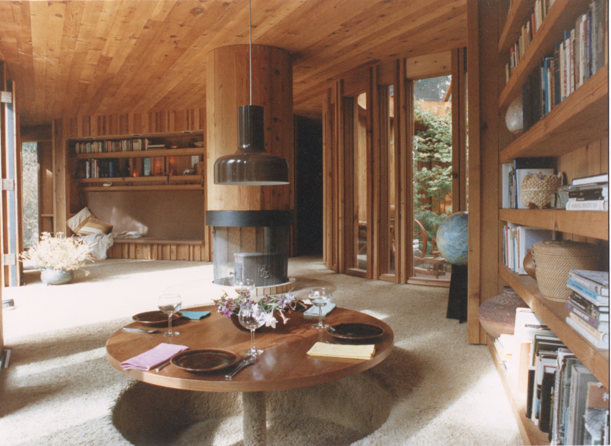 Hunter House, Living Room, Dining Room, Kotatsu (HH-CAA-0029) — photograph, Canadian Architectural Archives