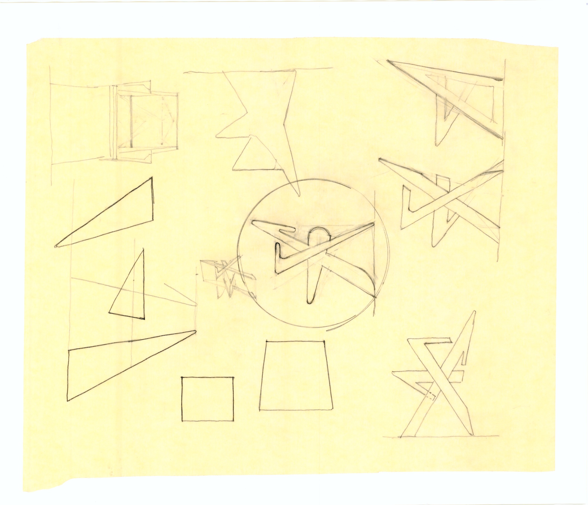 Saanich Chair and La Table Francoise (HH-EGC-0029) — drawing, Eric Gesinger Collection
