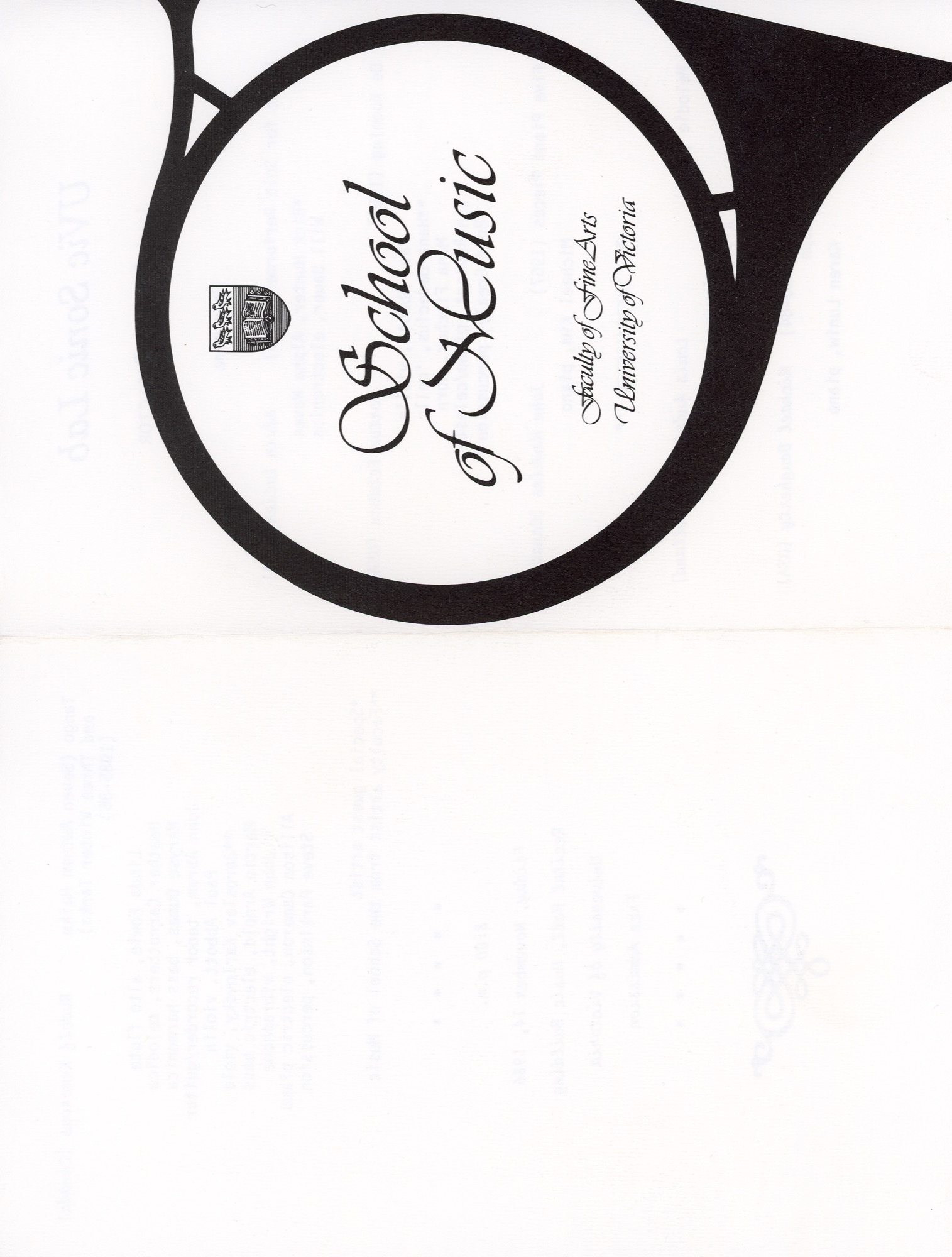 UVic Sonic Lab Concert Program (HH-FRH-0004) — program, Frances Hunter Collection