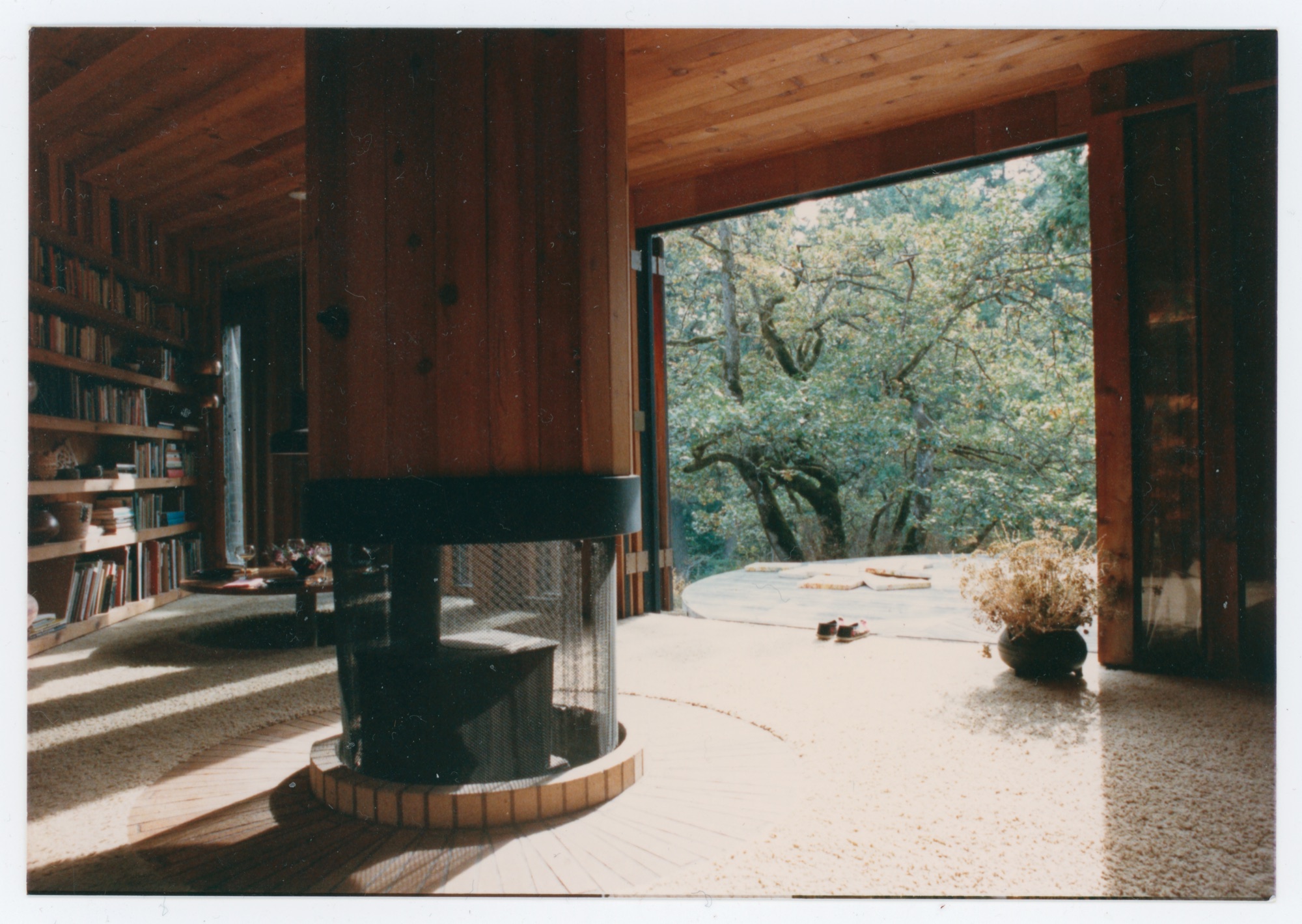 Hunter House — Wood Stove Added (HH-FRH-0010) — photograph, Frances Hunter Collection