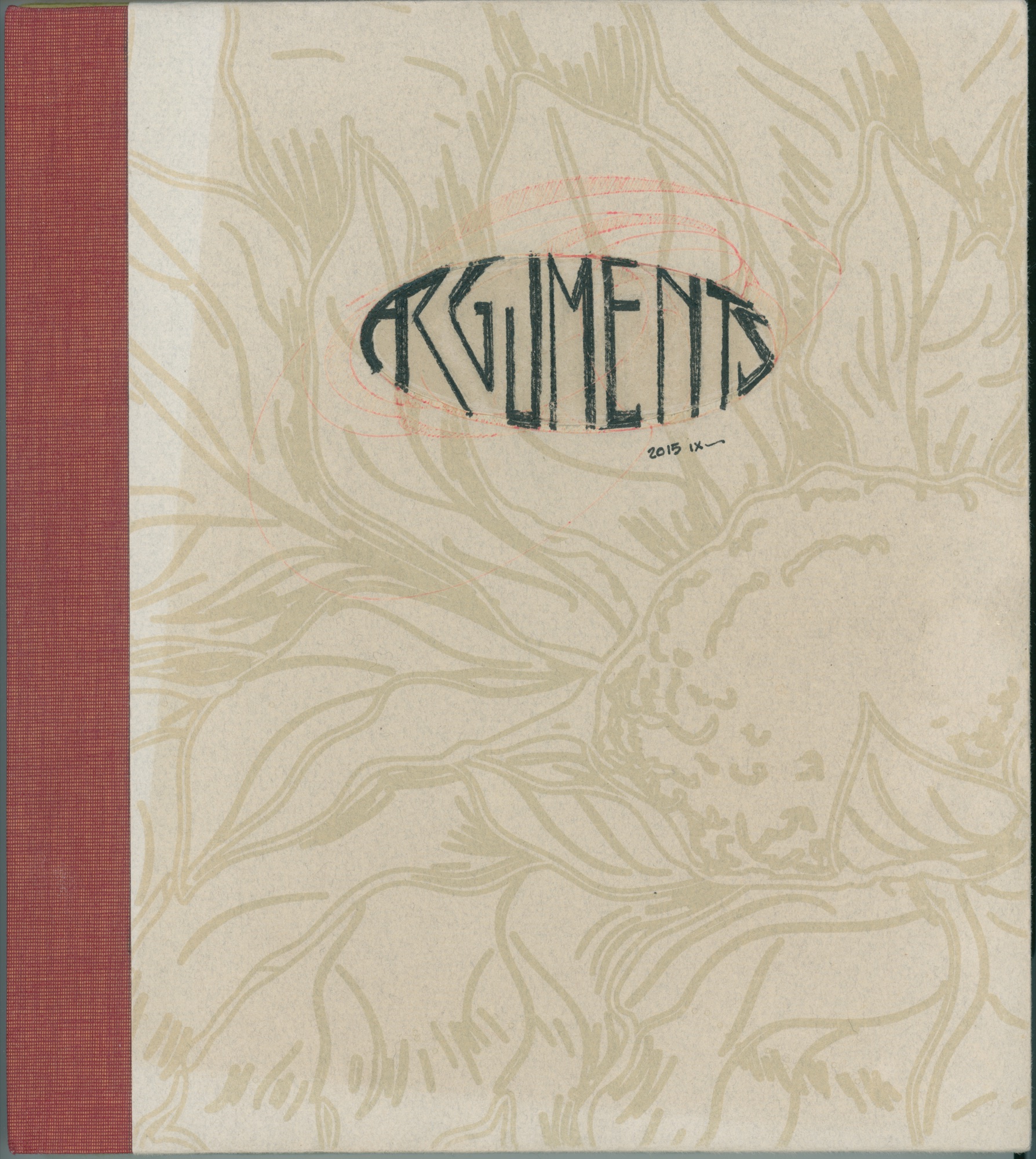 Sketchbook (Arguments) (HH-FRH-0049) — sketchbook, Frances Hunter Collection