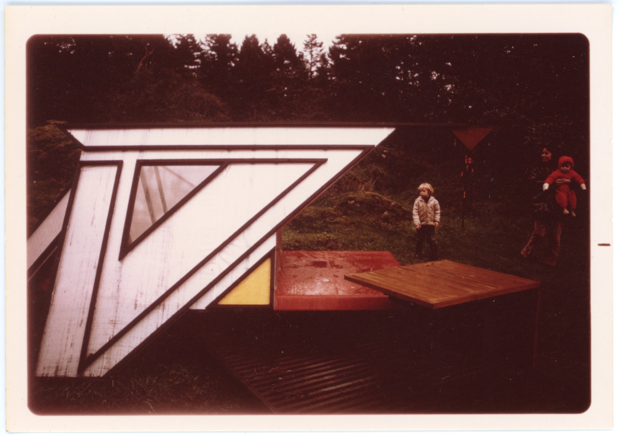 No More Mondays with Figures (HH-FRH-PHOTO-01) — photograph, Frances Hunter Collection