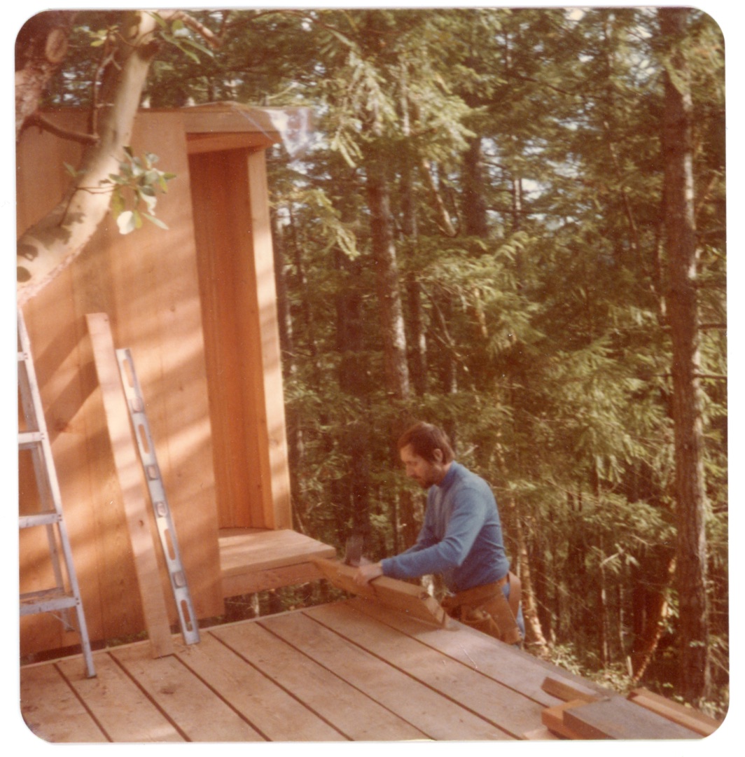 Rick Working on Square (HH-FRH-PHOTO-03) — photograph, Frances Hunter Collection