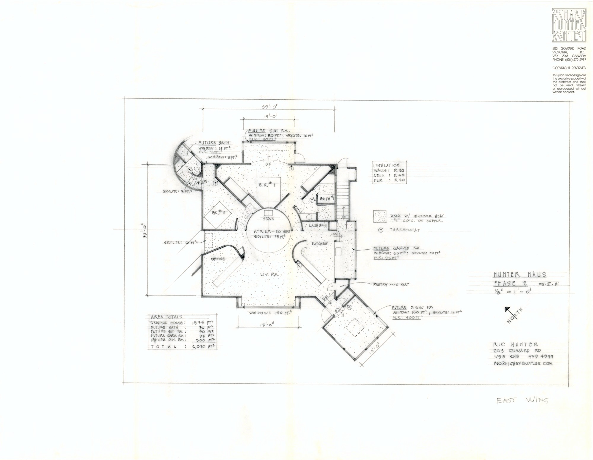 Hunter Haus Phase 2 (HH-HHC-0035) — drawing, Hunter House Collection