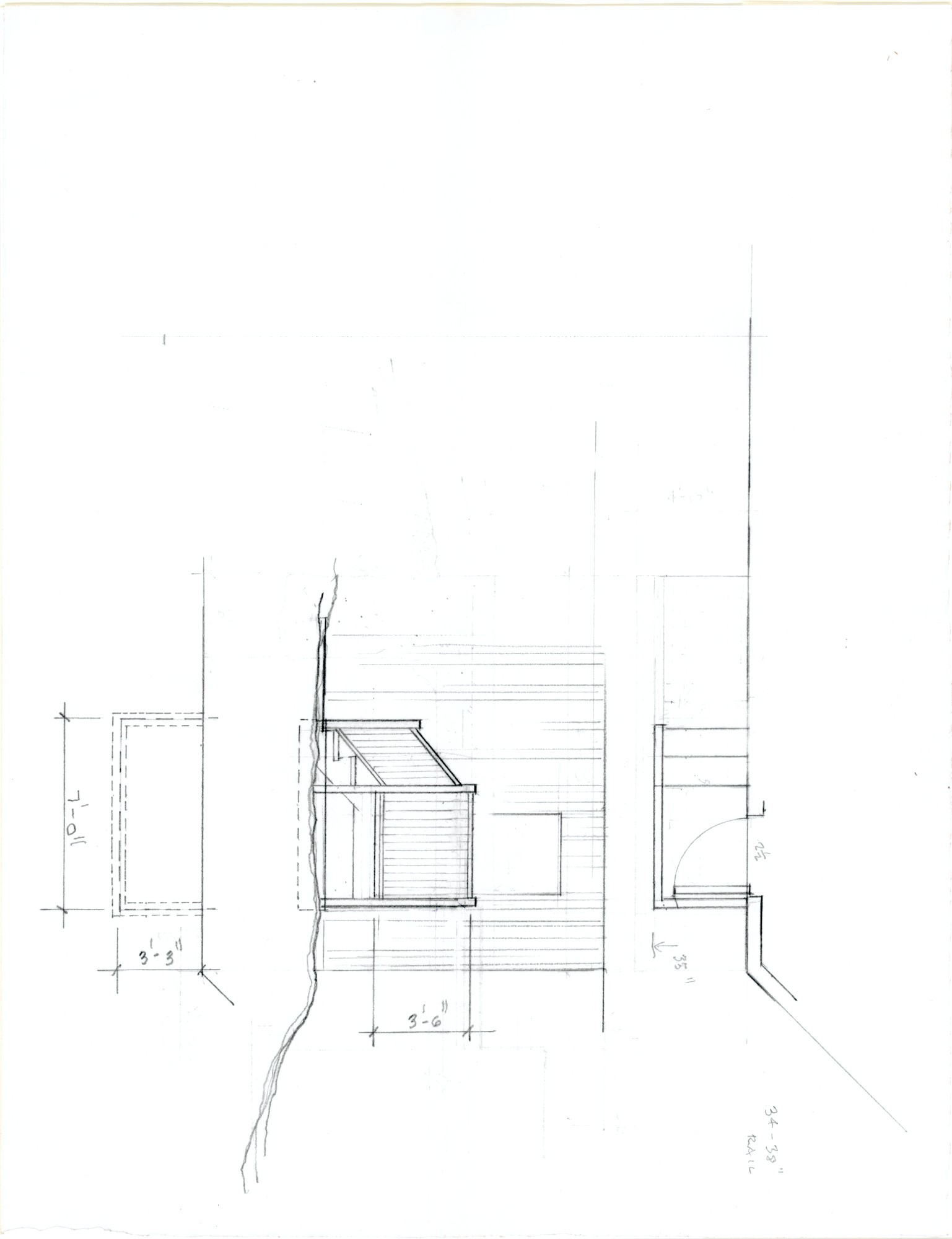 SE Exit (HH-HHC-0049) — drawing, Hunter House Collection
