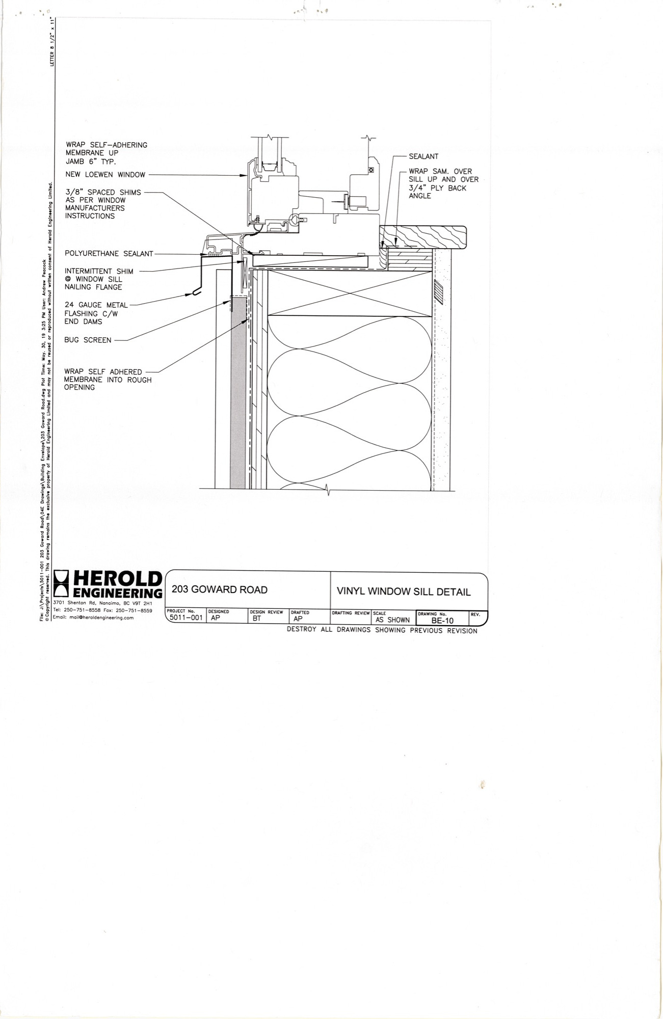 Engineering, Site-Built Windows, Detail (HH-HHC-0103) — engineering document, Hunter House Collection