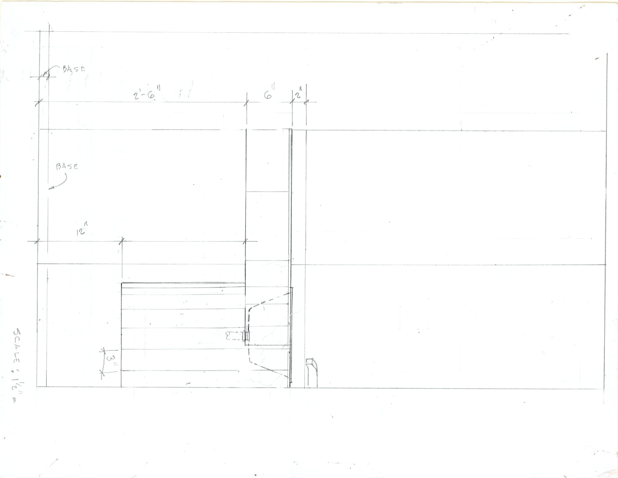 Powder Room, East Wing (HH-HHC-0106) — drawing, Hunter House Collection